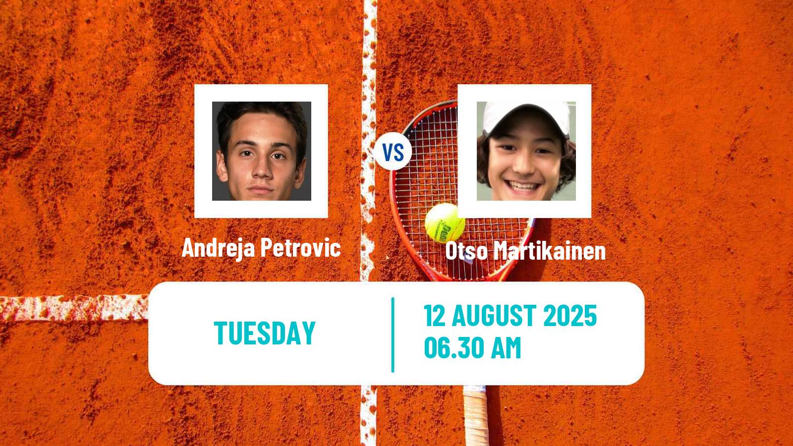 Tennis ITF M15 Turku Men Andreja Petrovic - Otso Martikainen