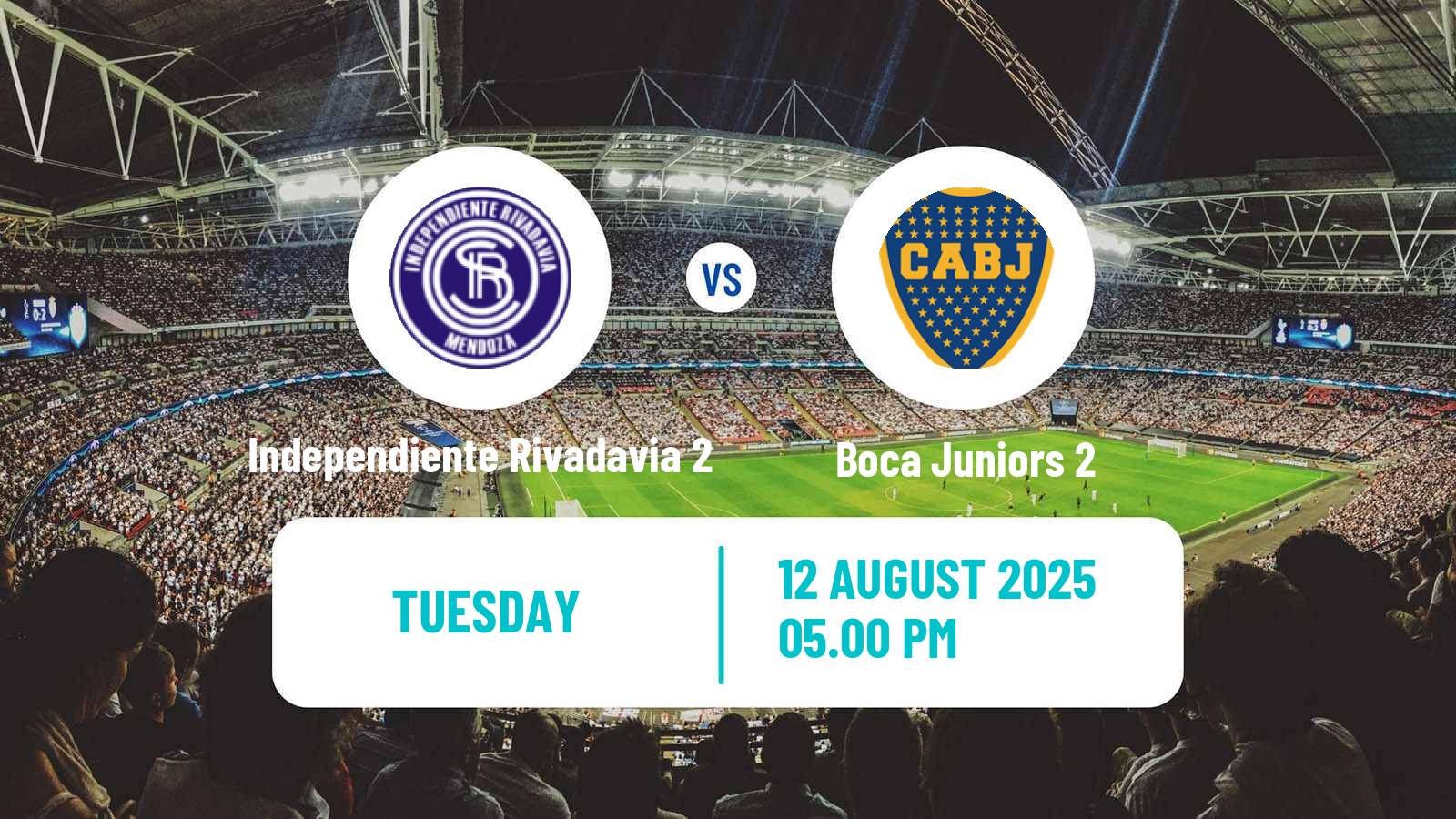 Soccer Argentinian Reserve League Independiente Rivadavia 2 - Boca Juniors 2