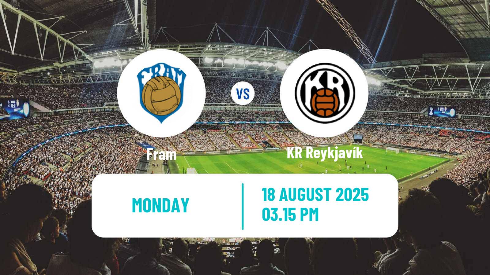 Soccer Icelandic Besta-deild karla Fram - KR Reykjavík