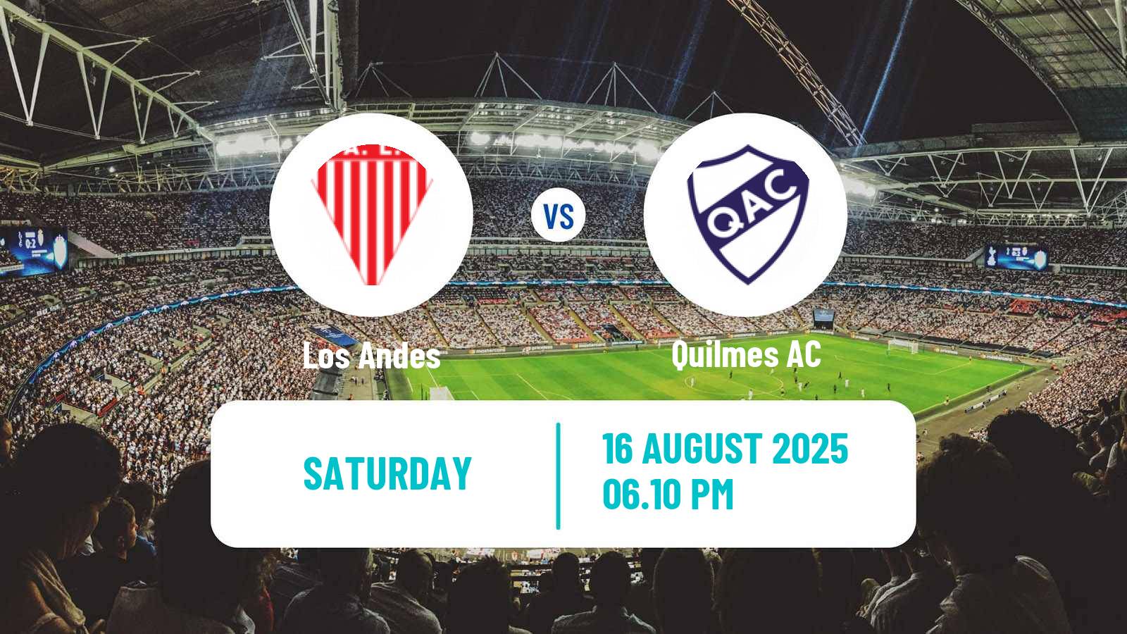 Soccer Argentinian Primera Nacional Los Andes - Quilmes