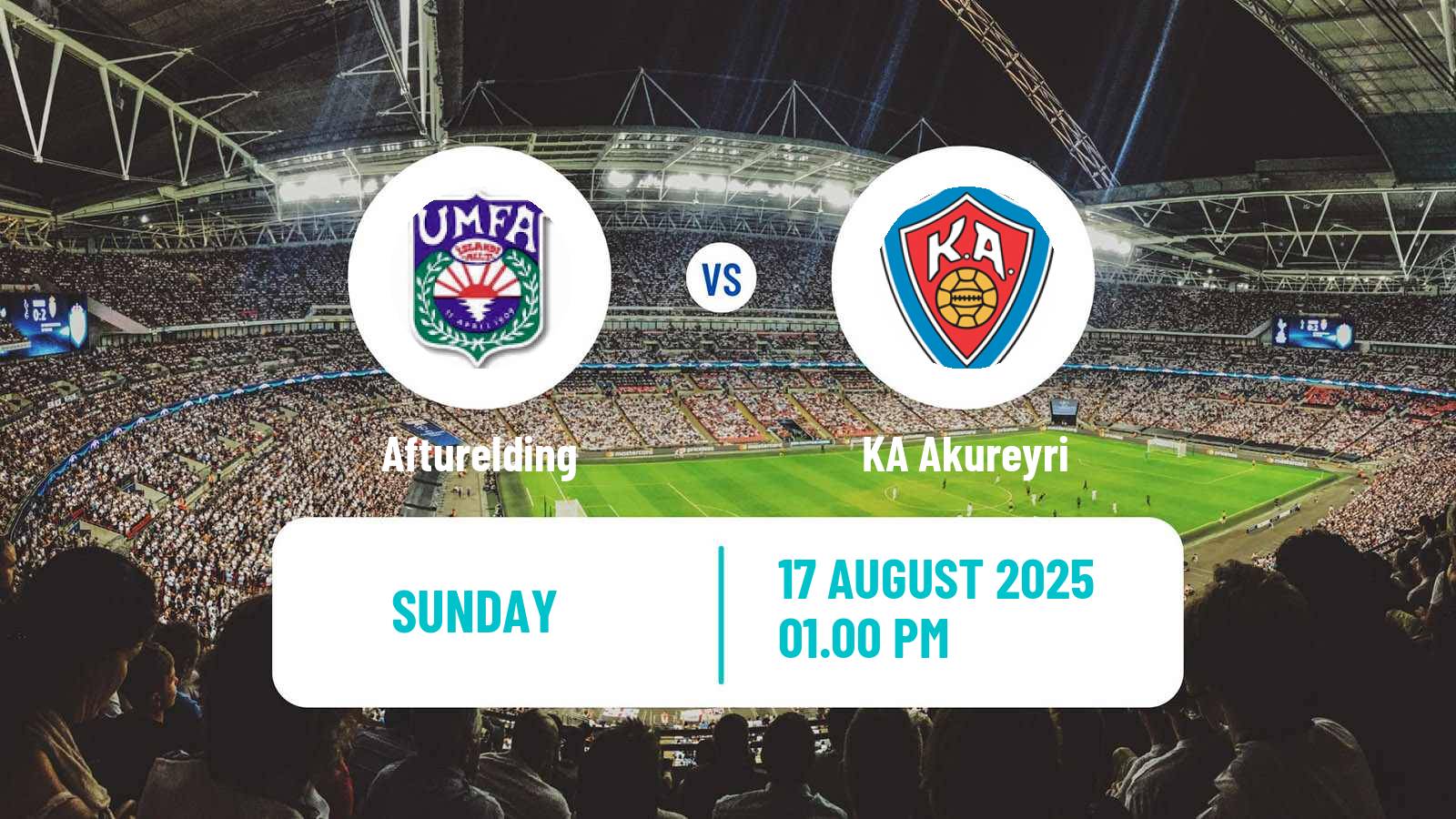 Soccer Icelandic Besta-deild karla Afturelding - KA Akureyri