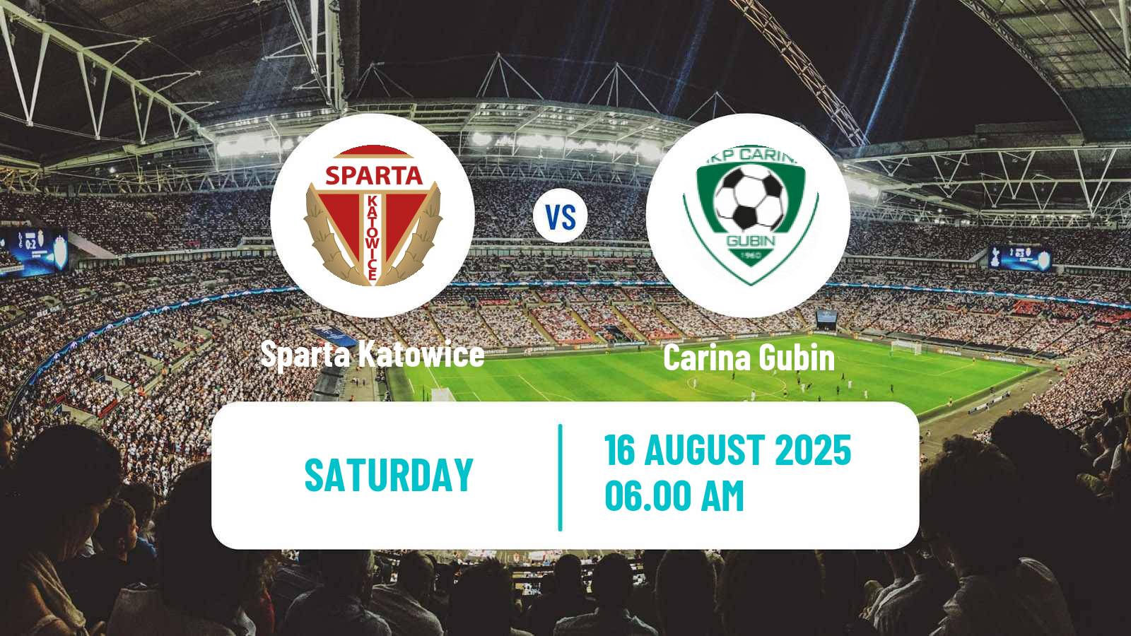 Soccer Polish Division 3 - Group III Sparta Katowice - Carina Gubin