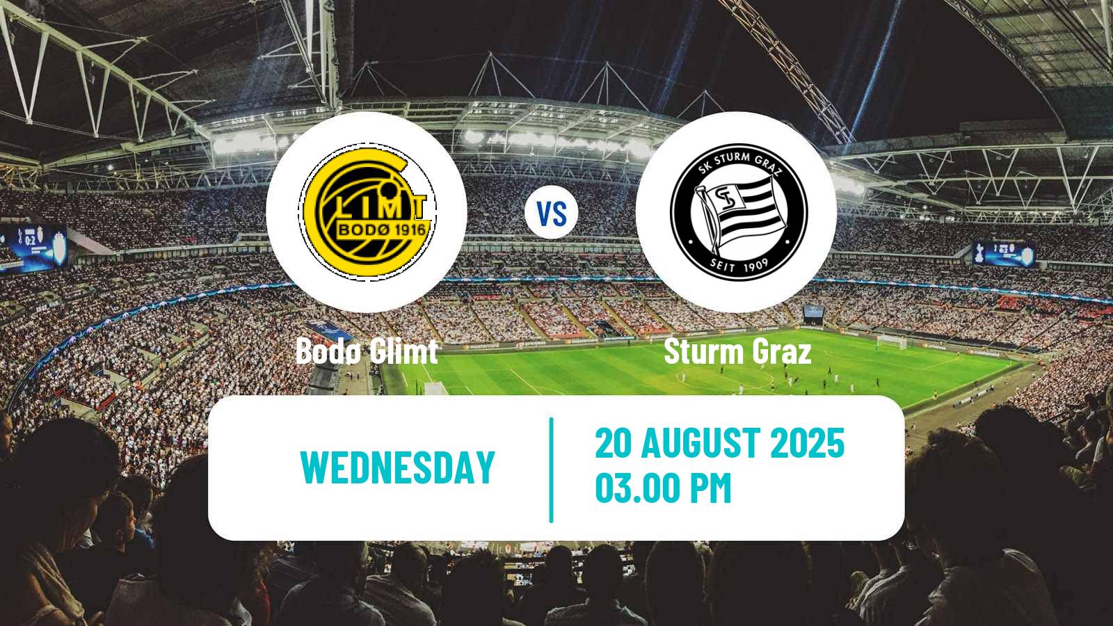 Soccer UEFA Champions League Bodø Glimt - Sturm Graz