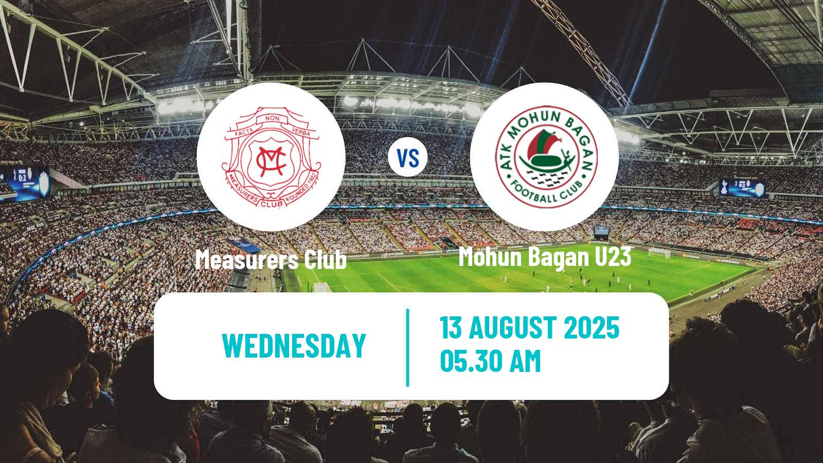 Soccer Calcutta Premier Division Measurers Club - Mohun Bagan U23