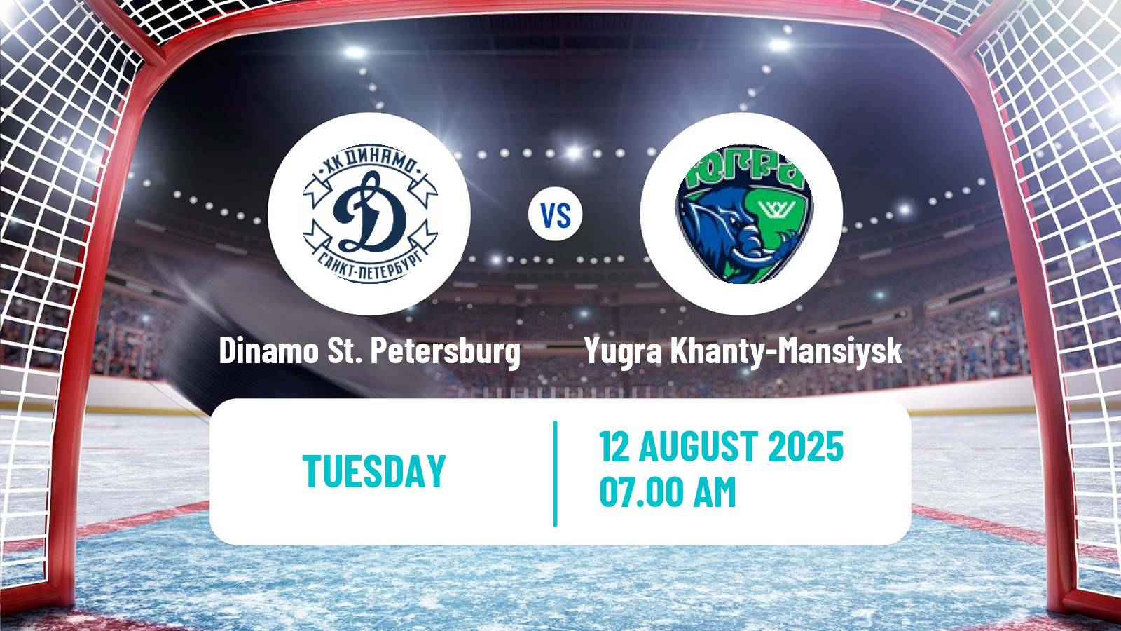 Hockey Club Friendly Ice Hockey Dinamo St. Petersburg - Yugra Khanty-Mansiysk