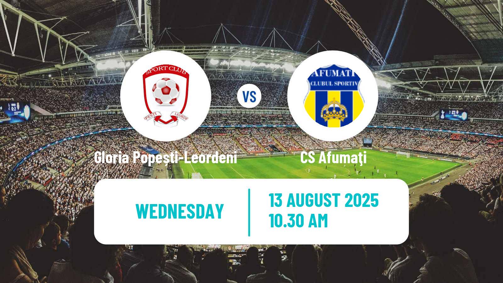 Soccer Romanian Cup Gloria Popești-Leordeni - Afumaţi