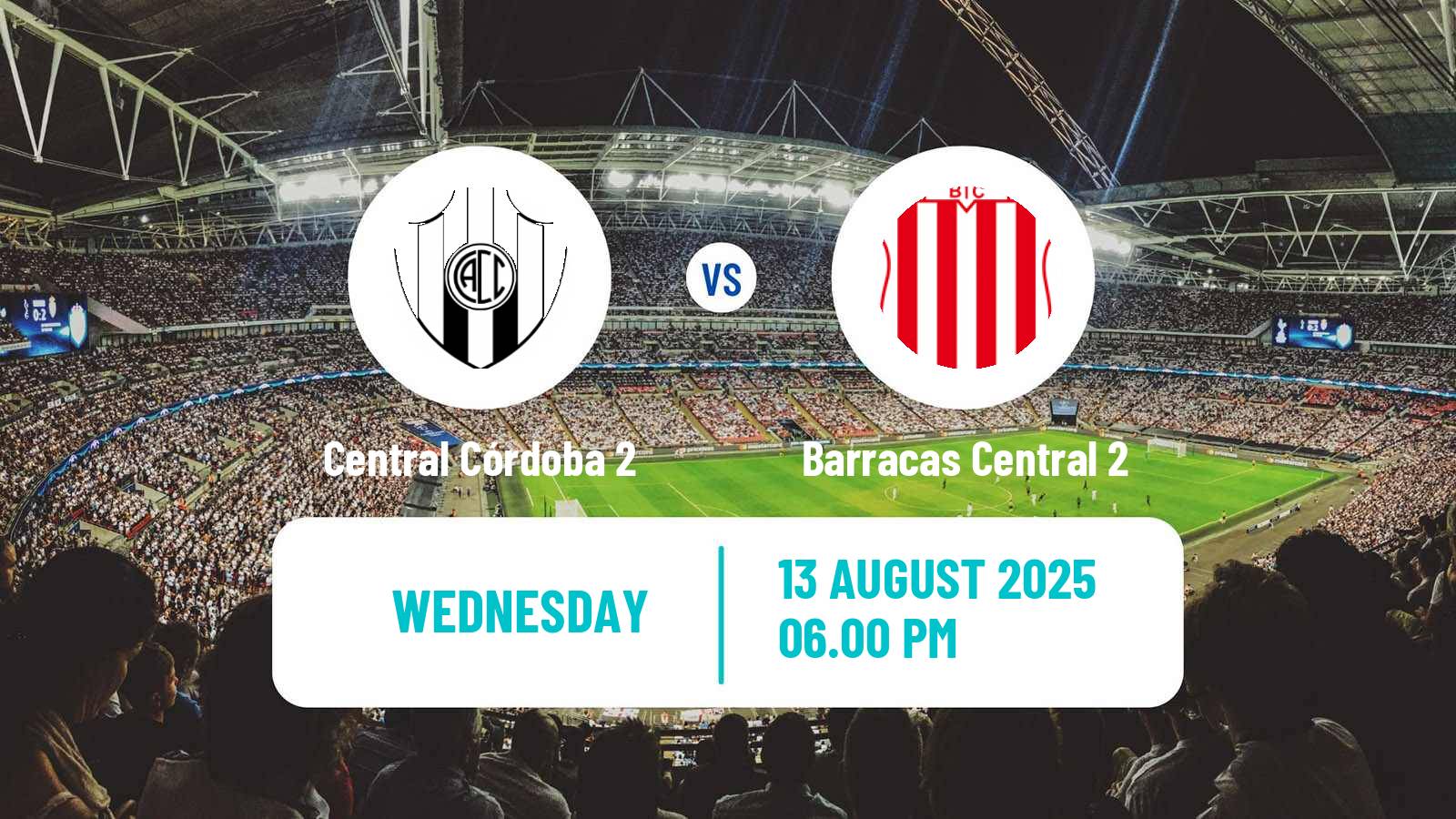 Soccer Argentinian Reserve League Central Córdoba 2 - Barracas Central 2