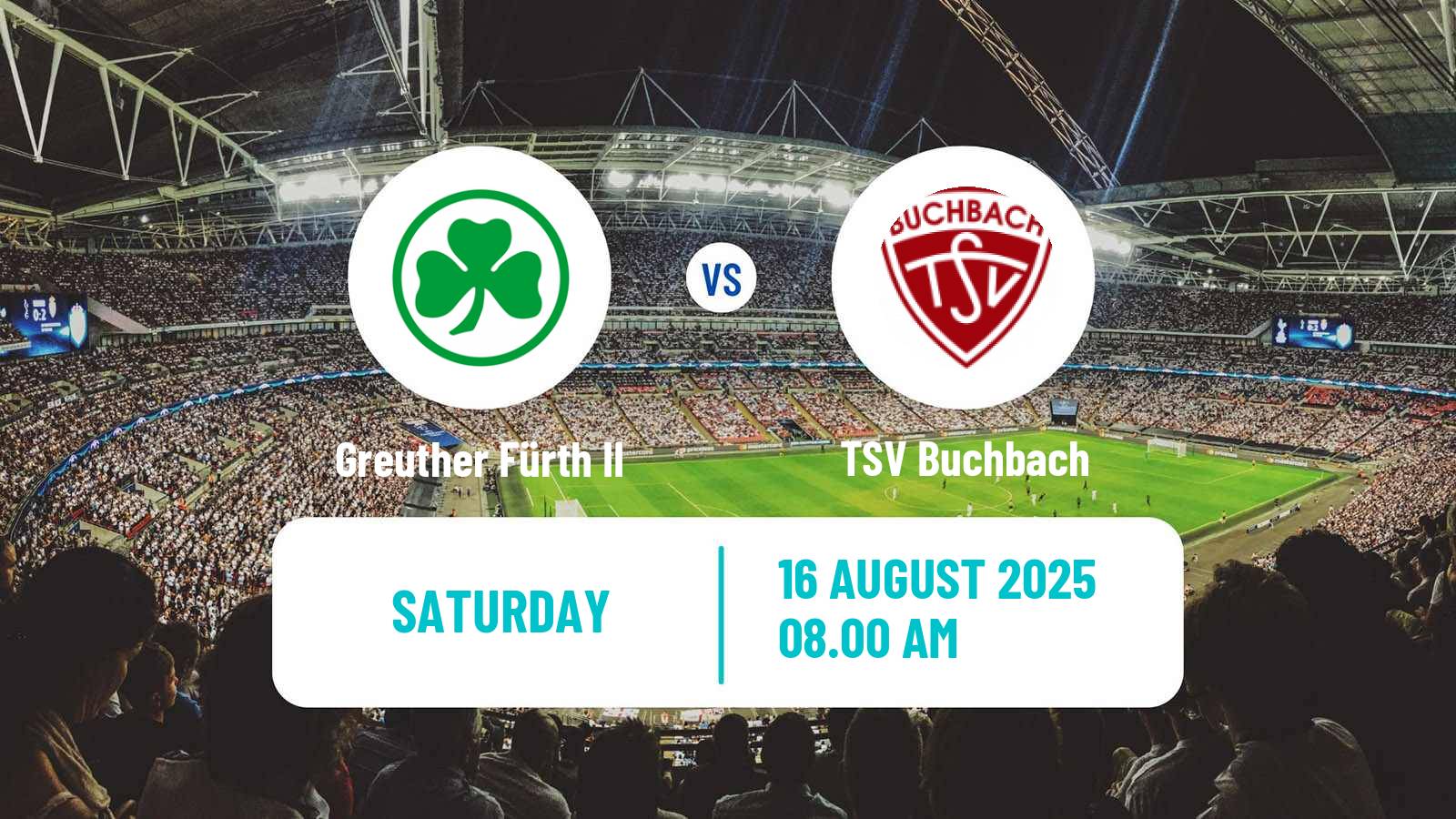 Soccer German Regionalliga Bayern Greuther Fürth II - Buchbach