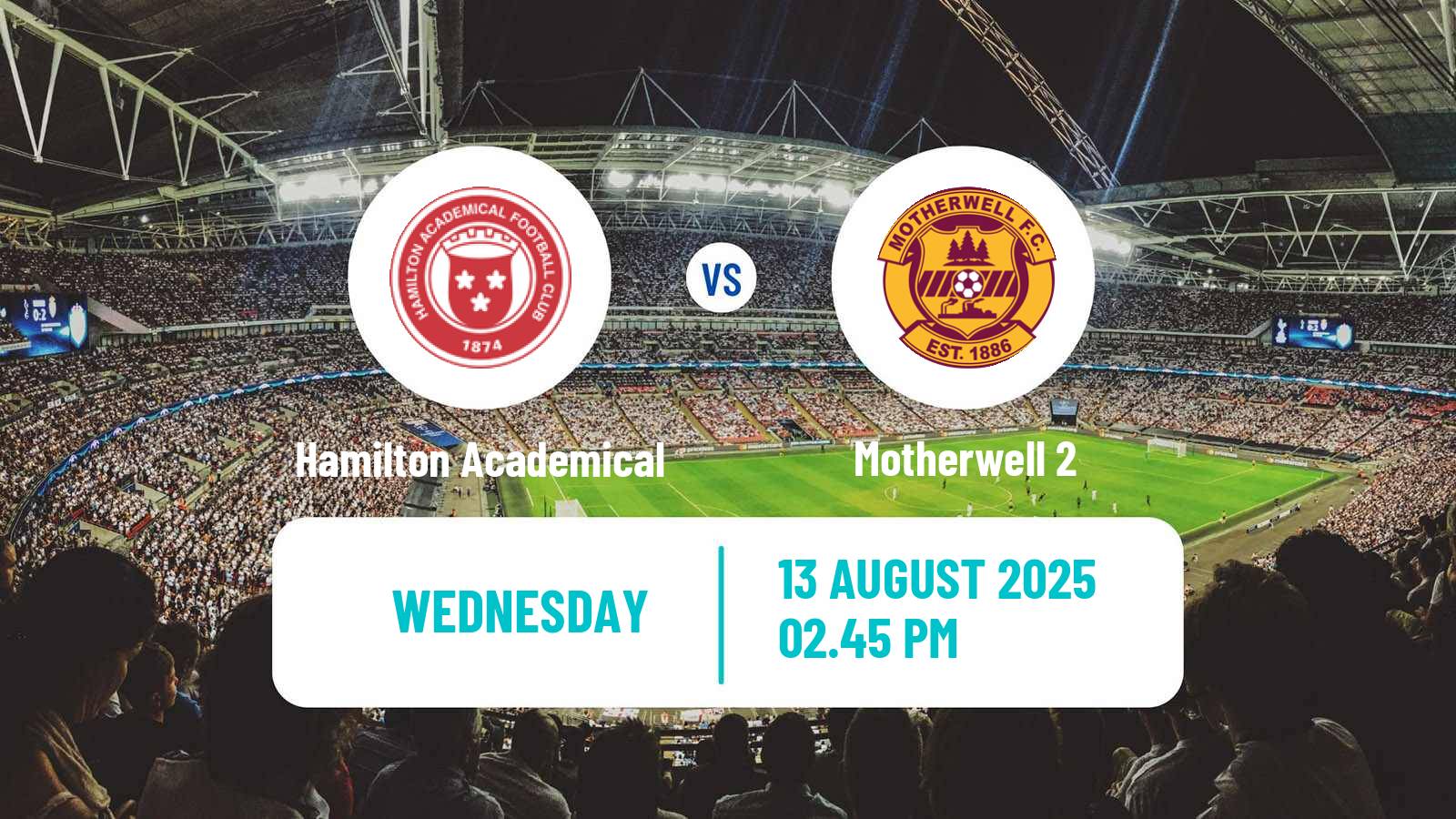 Soccer Scottish Challenge Cup Hamilton Academical - Motherwell 2