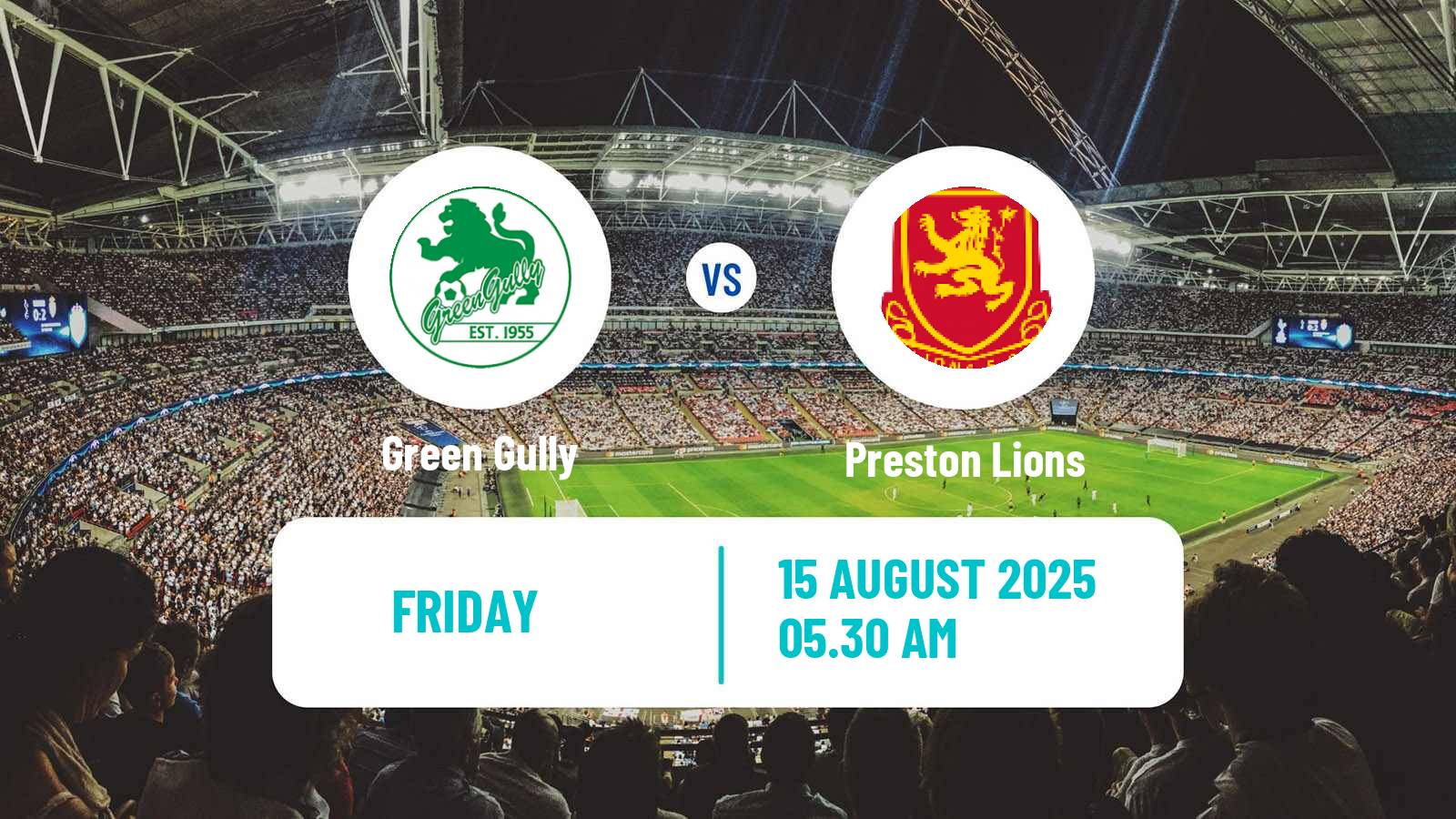 Soccer Australian NPL Victoria Green Gully - Preston Lions