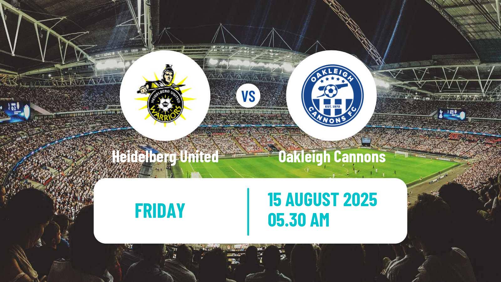 Soccer Australian NPL Victoria Heidelberg United - Oakleigh Cannons