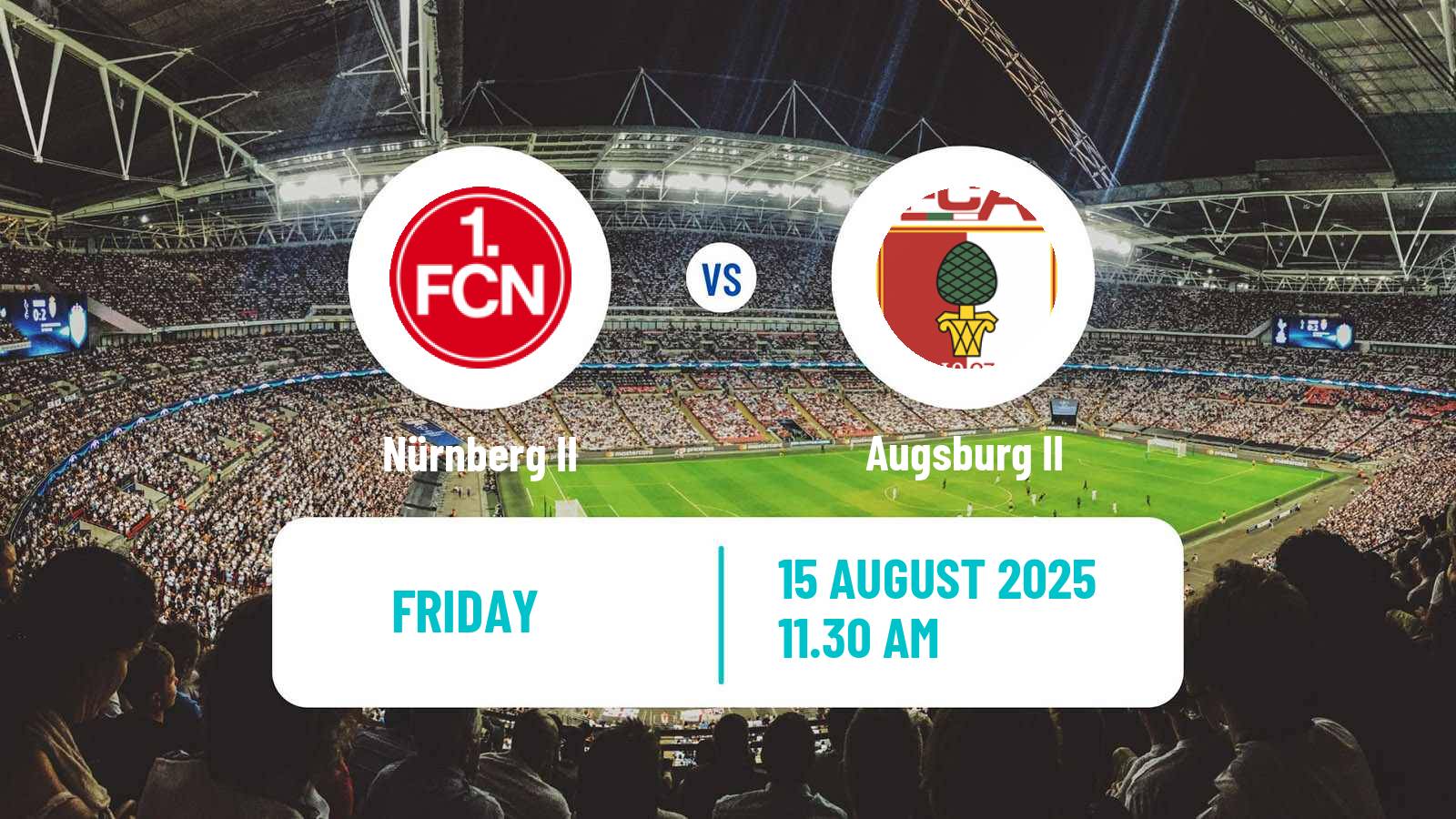 Soccer German Regionalliga Bayern Nürnberg II - Augsburg II