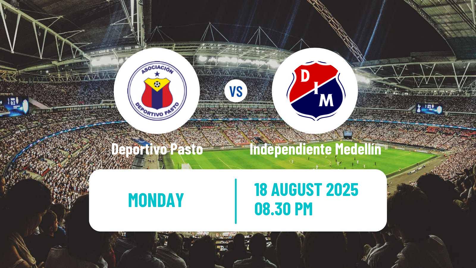 Soccer Colombian Primera A Deportivo Pasto - Independiente Medellín