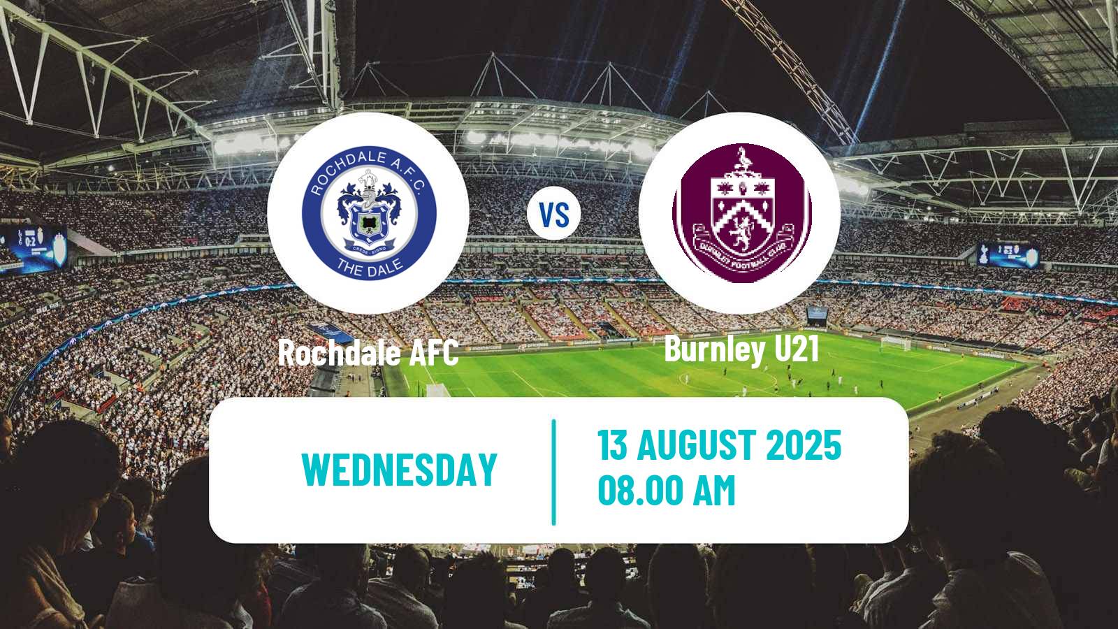 Soccer English National League Cup Rochdale - Burnley U21