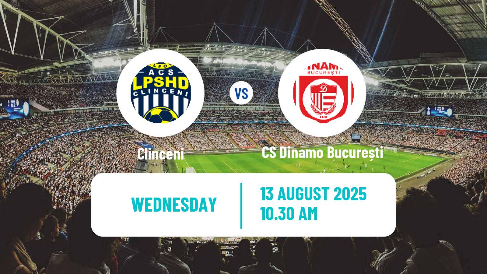 Soccer Romanian Cup Clinceni - CS Dinamo București