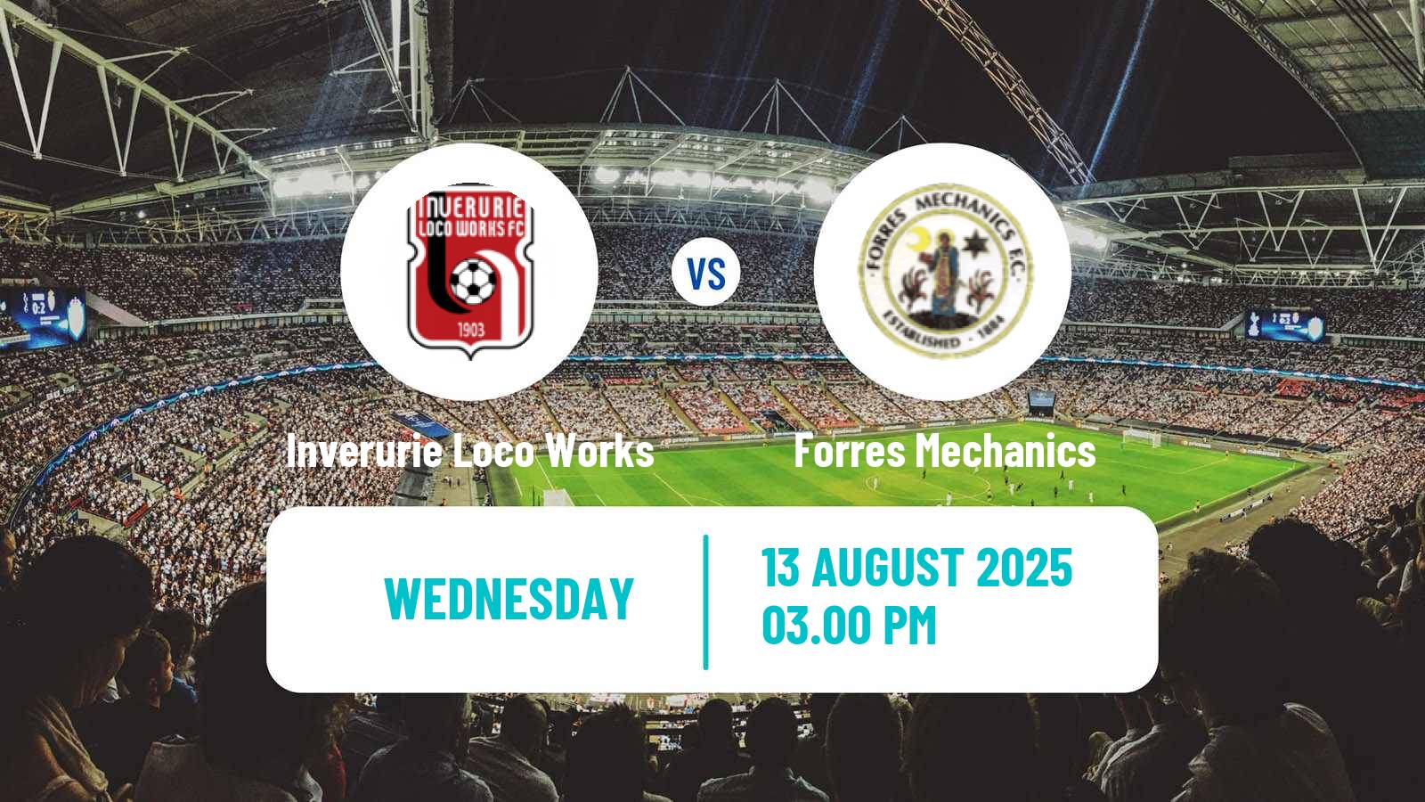 Soccer Scottish Highland League Inverurie Loco Works - Forres Mechanics