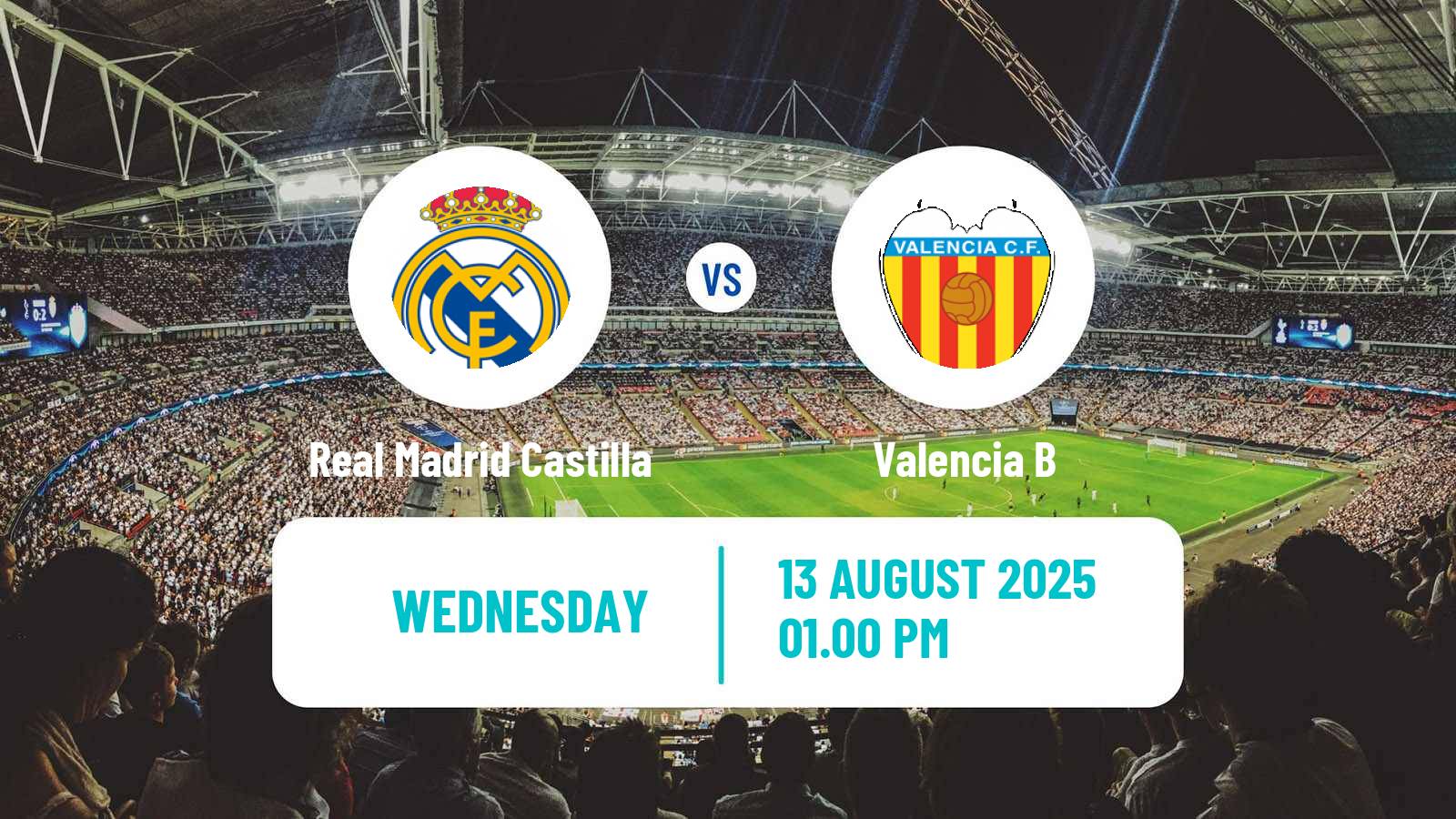 Soccer Club Friendly Real Madrid Castilla - Valencia B
