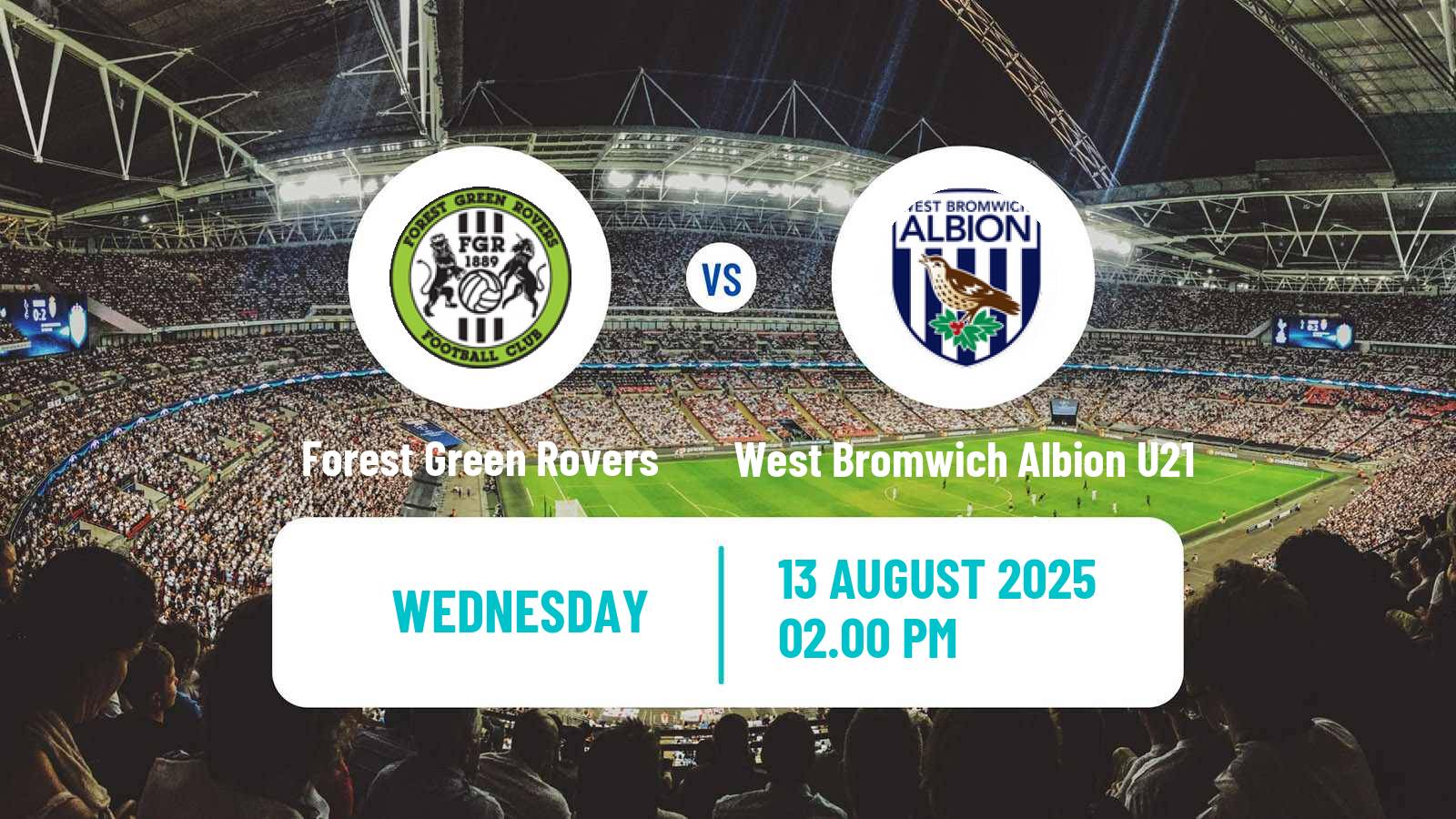 Soccer English National League Cup Forest Green Rovers - West Bromwich Albion U21