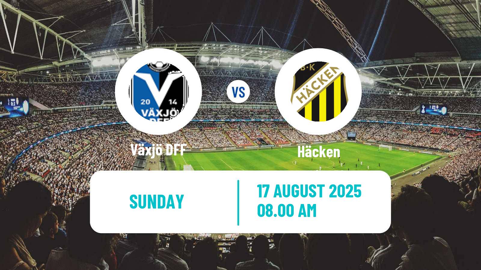 Soccer Swedish Allsvenskan Women Växjö DFF - Häcken