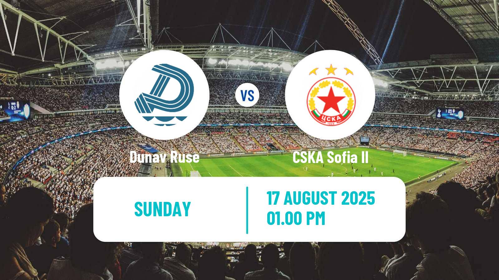 Soccer Bulgarian Vtora Liga Dunav Ruse - CSKA Sofia II