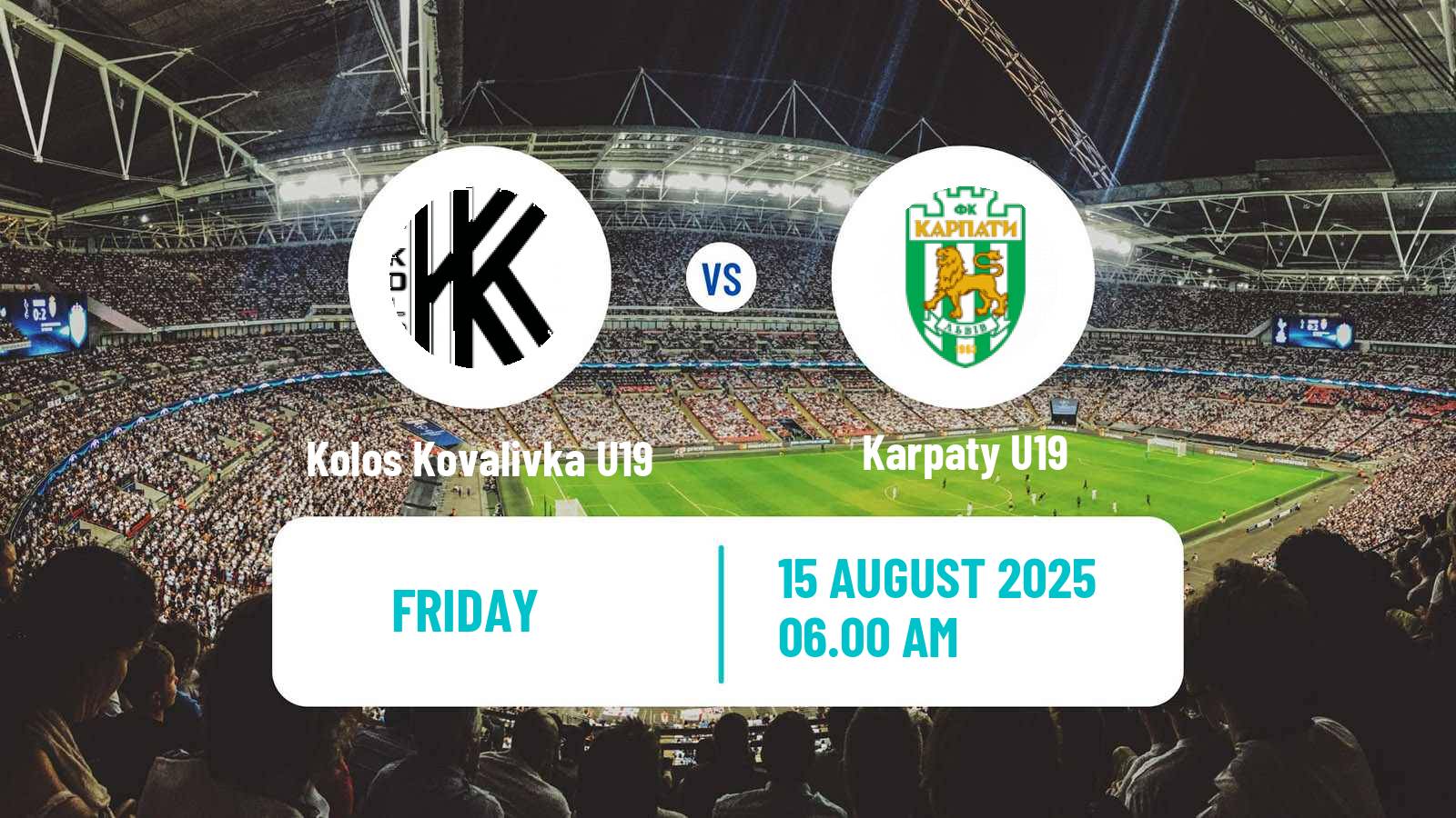 Soccer Ukrainian U19 League Kolos Kovalivka U19 - Karpaty U19