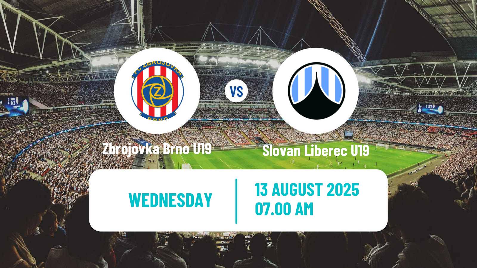 Soccer Czech U19 League Zbrojovka Brno U19 - Slovan Liberec U19