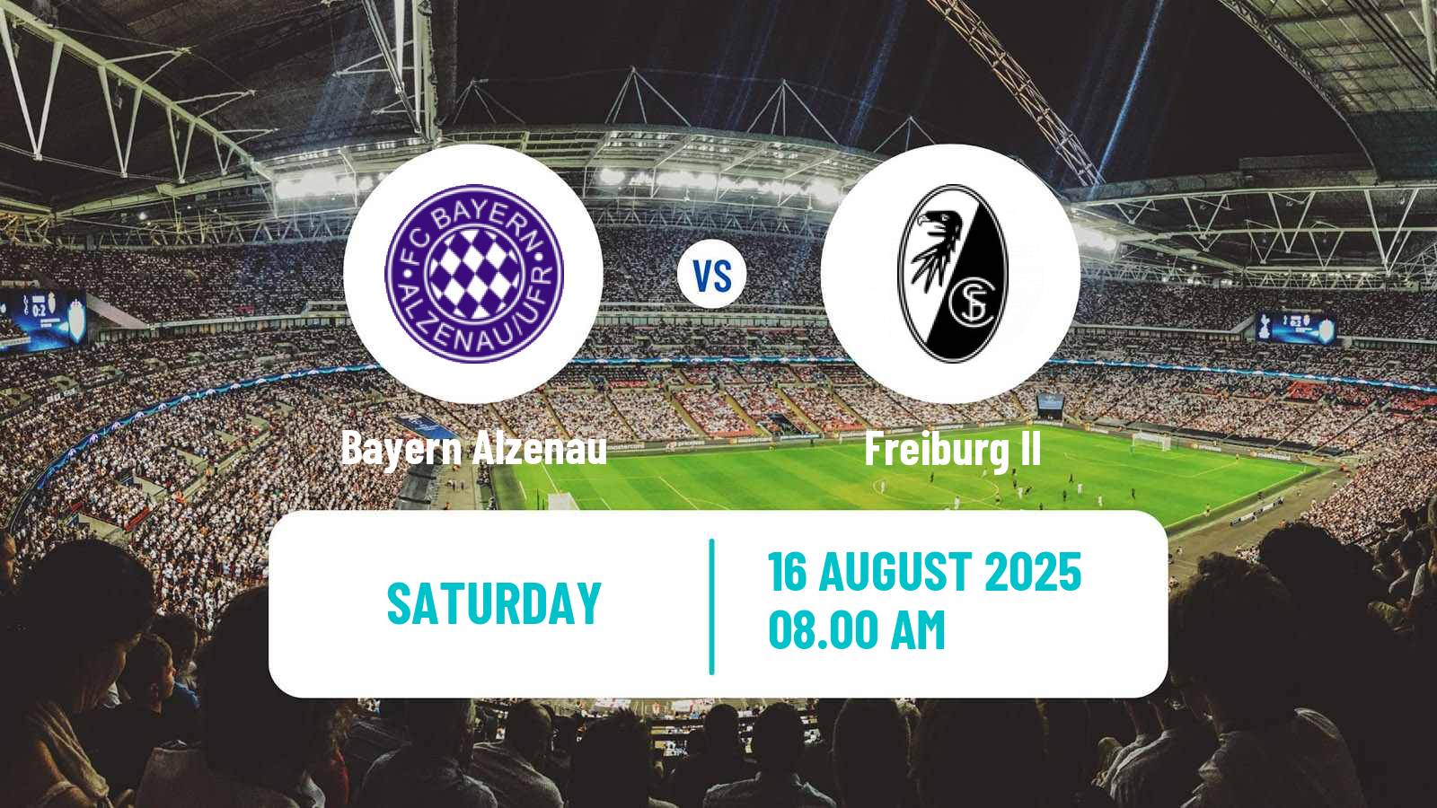 Soccer German Regionalliga Sudwest Bayern Alzenau - Freiburg II