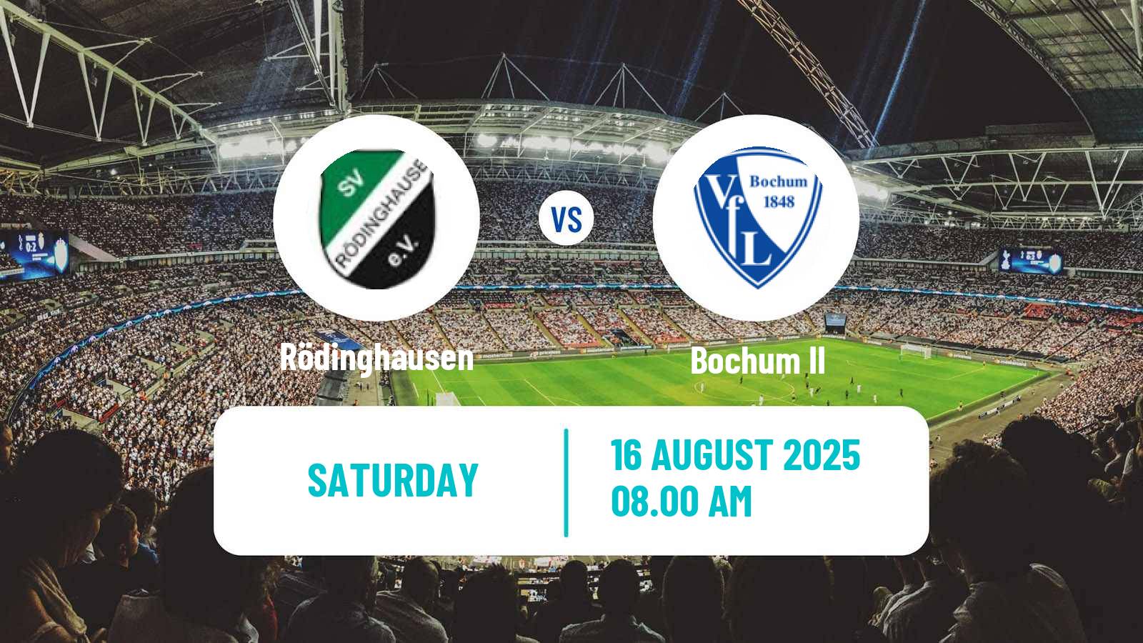 Soccer German Regionalliga West Rödinghausen - Bochum II