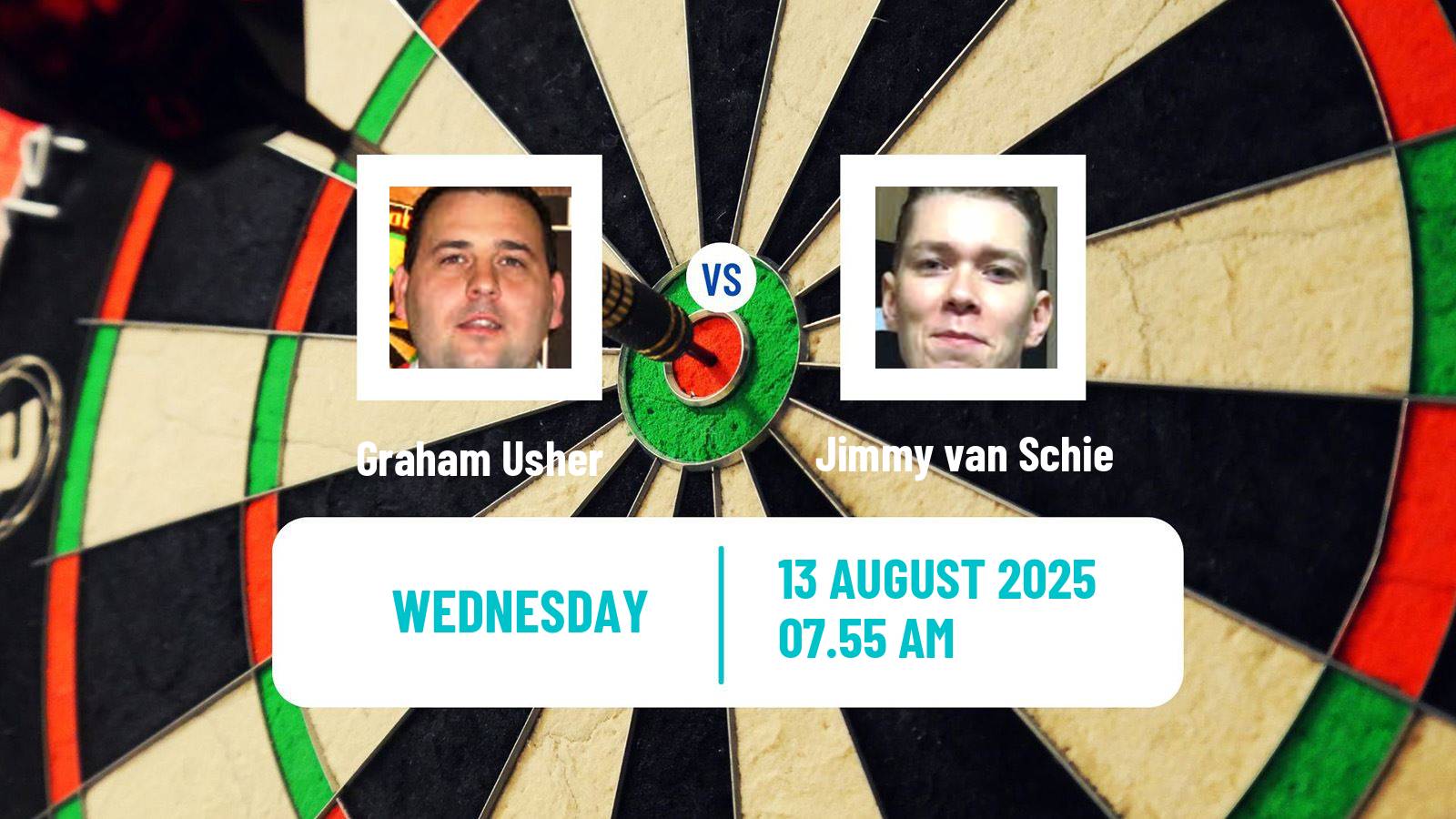Darts Modus Super Series Graham Usher - Jimmy van Schie