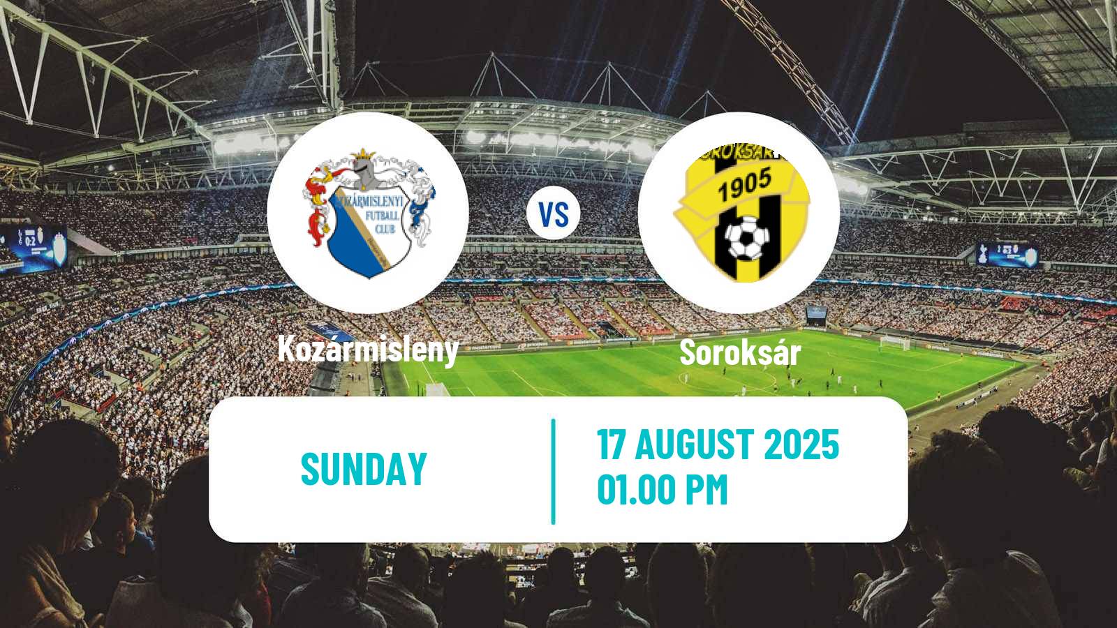 Soccer Hungarian NB II Kozármisleny - Soroksár