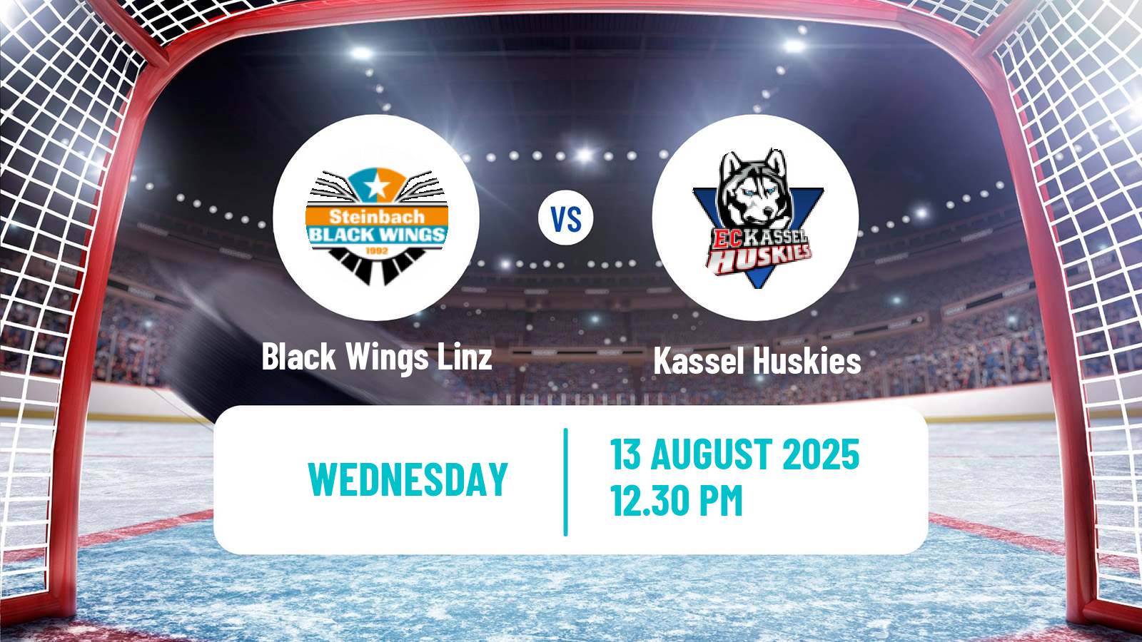 Hockey Club Friendly Ice Hockey Black Wings Linz - Kassel Huskies