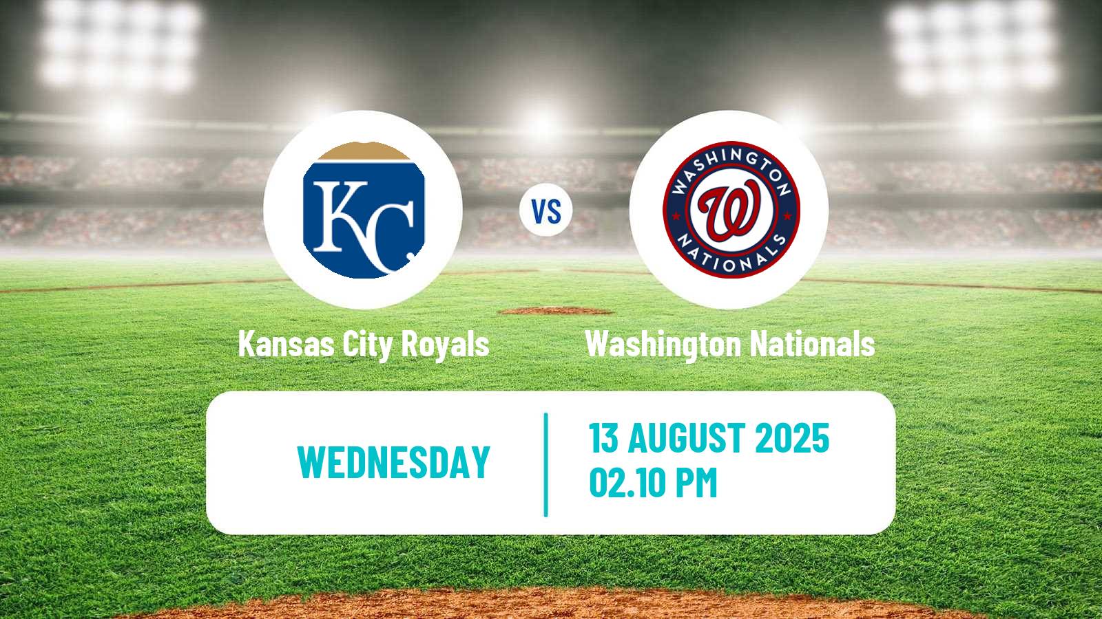 Baseball MLB Kansas City Royals - Washington Nationals