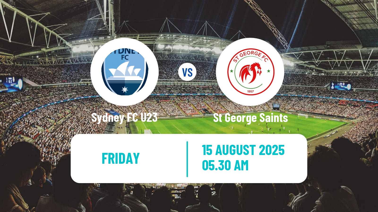 Soccer Australian NPL NSW Sydney FC U23 - St George Saints