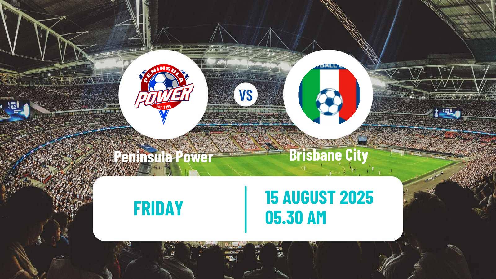 Soccer Australian NPL Queensland Peninsula Power - Brisbane City