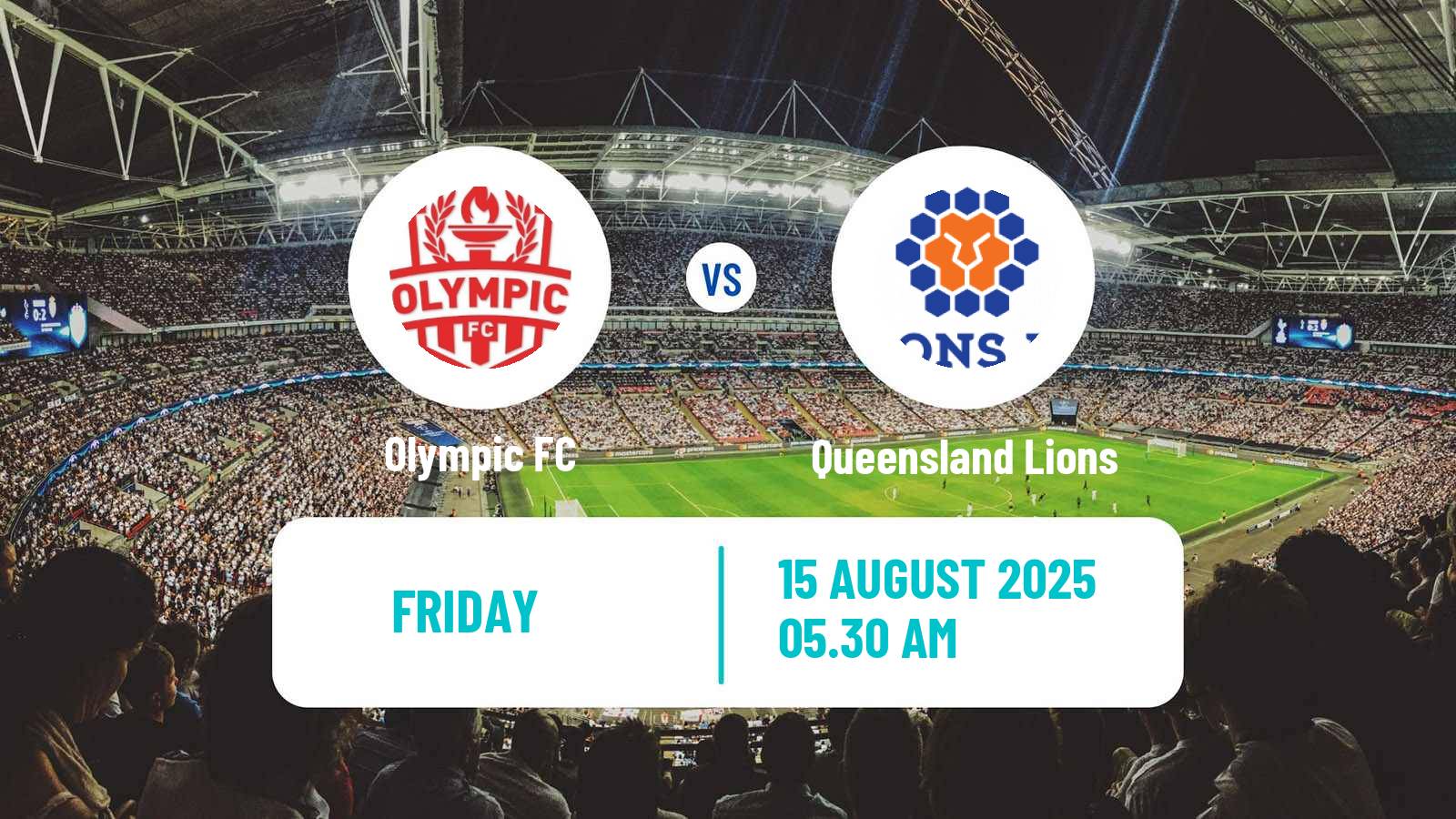 Soccer Australian NPL Queensland Olympic FC - Queensland Lions
