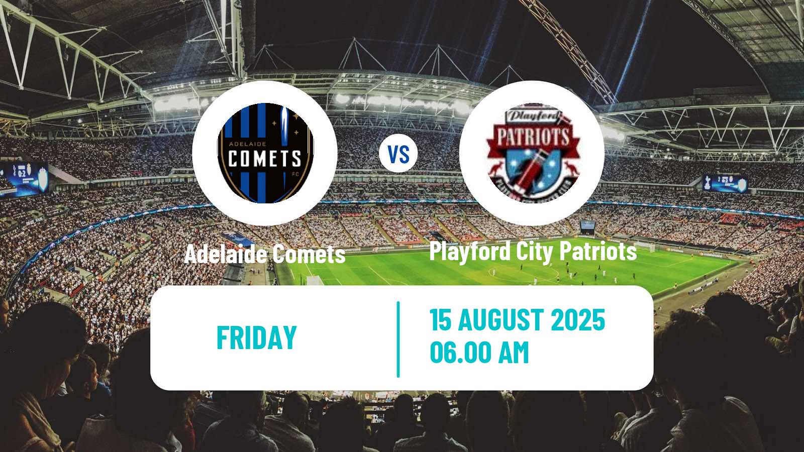 Soccer Australian NPL South Australian Adelaide Comets - Playford City Patriots