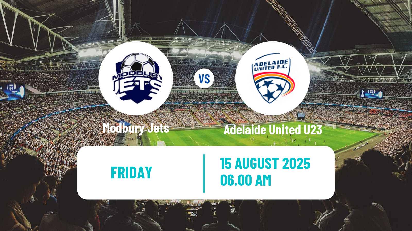 Soccer Australian NPL South Australian Modbury Jets - Adelaide United U23