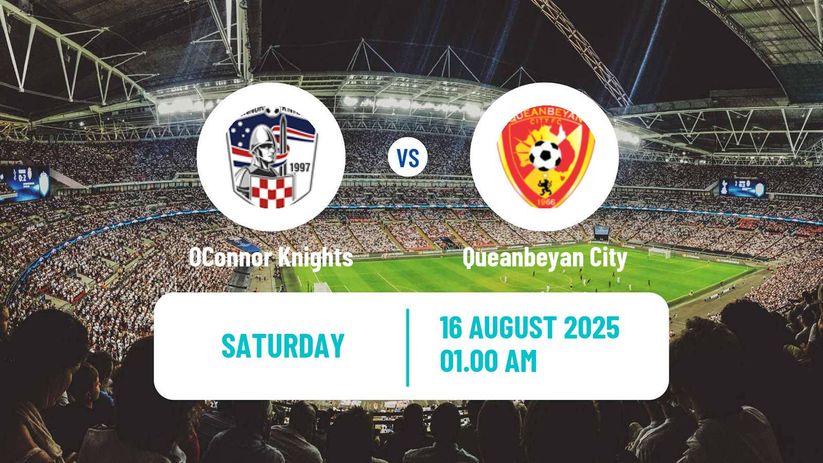 Soccer Australian NPL ACT OConnor Knights - Queanbeyan City