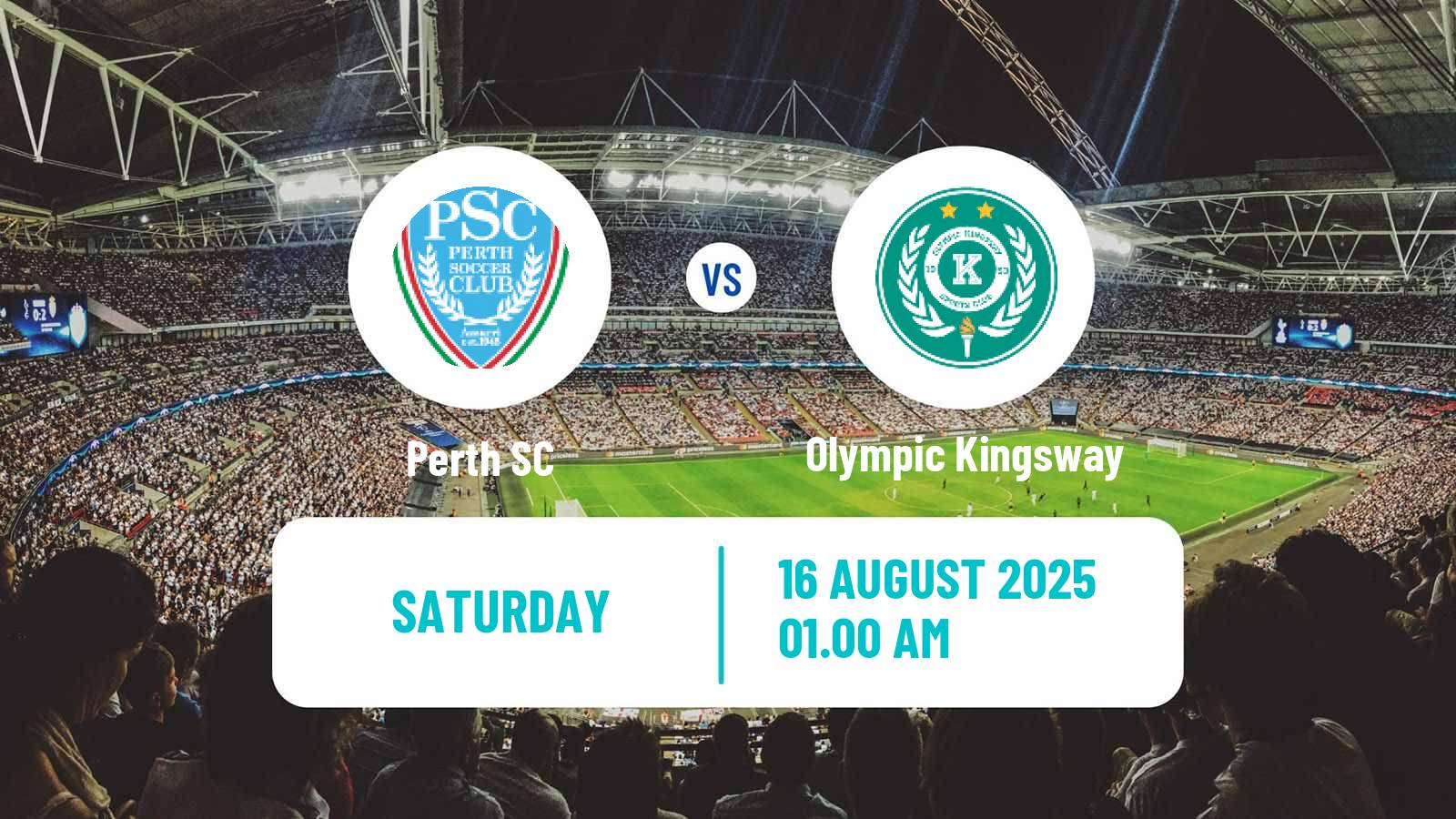 Soccer Australian NPL Western Australia Perth SC - Olympic Kingsway
