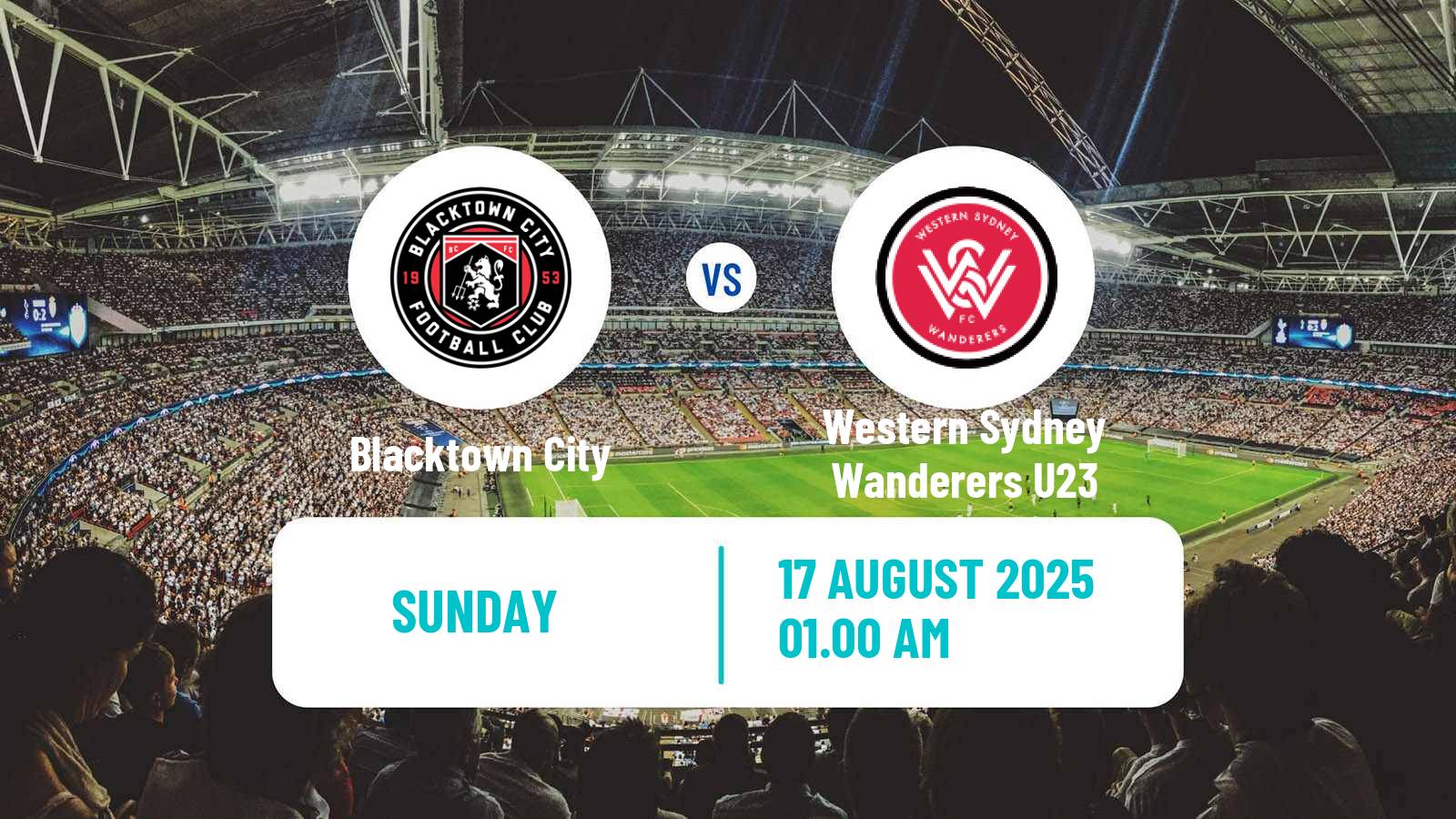 Soccer Australian NPL NSW Blacktown City - Western Sydney Wanderers U23