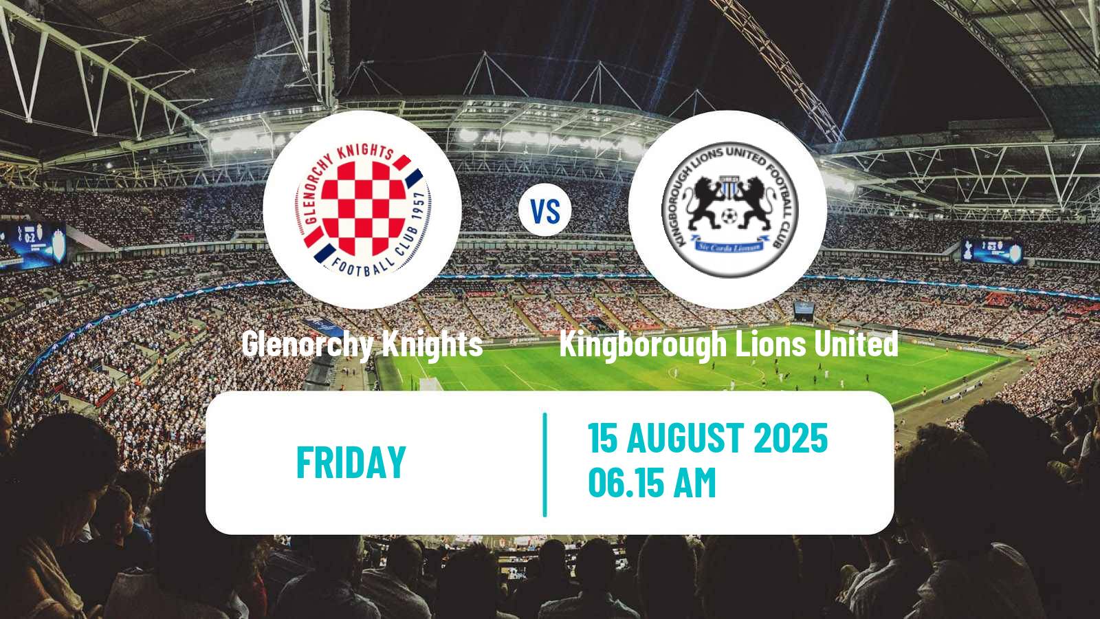 Soccer Australian NPL Tasmania Glenorchy Knights - Kingborough Lions United