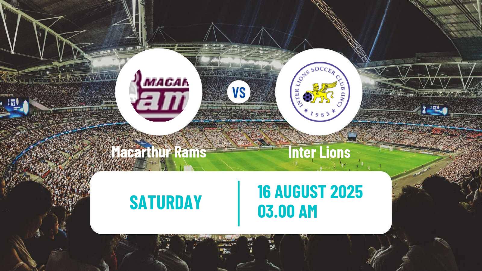 Soccer Australian NSW League One Macarthur Rams - Inter Lions