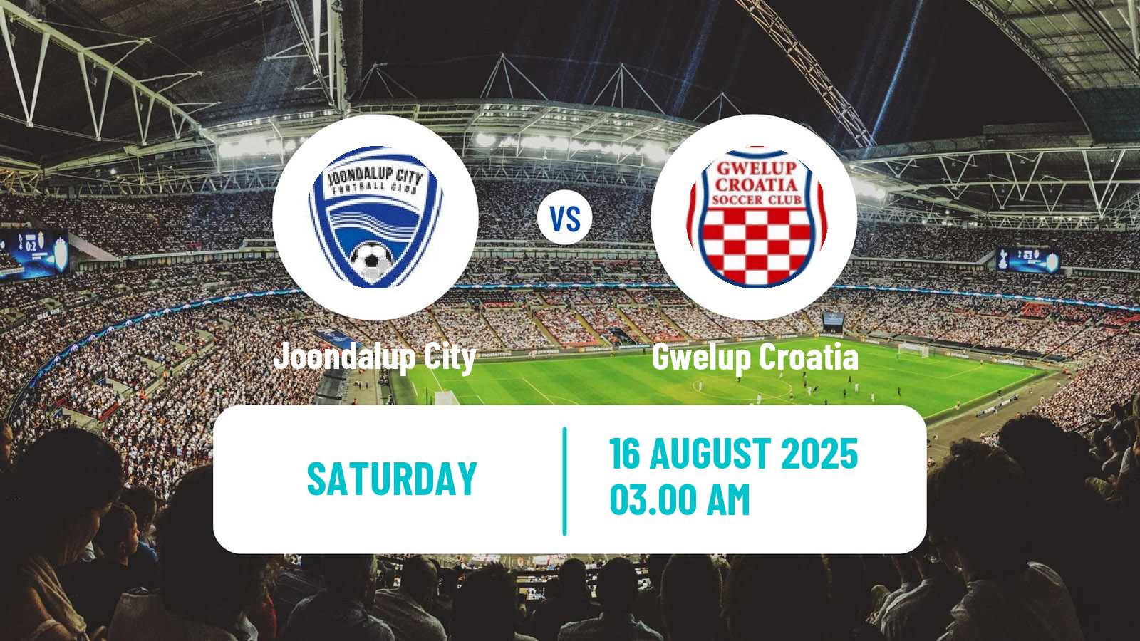 Soccer Australian WA State League Joondalup City - Gwelup Croatia