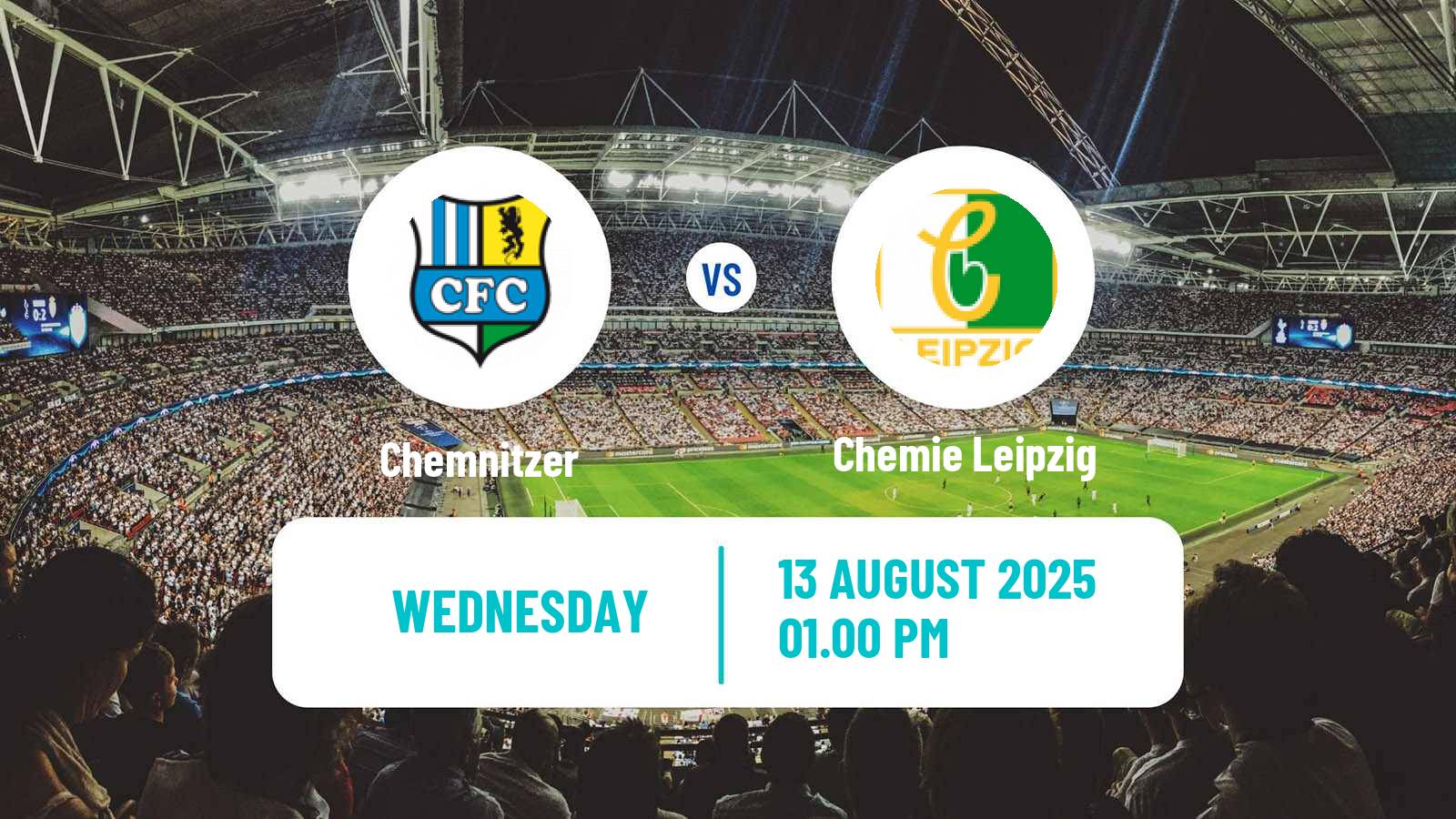 Soccer German Regionalliga Nordost Chemnitzer - Chemie Leipzig