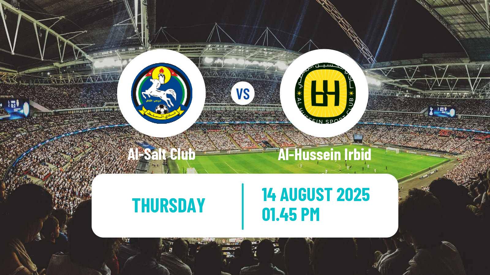 Soccer Jordan Premier League Al-Salt - Al-Hussein Irbid