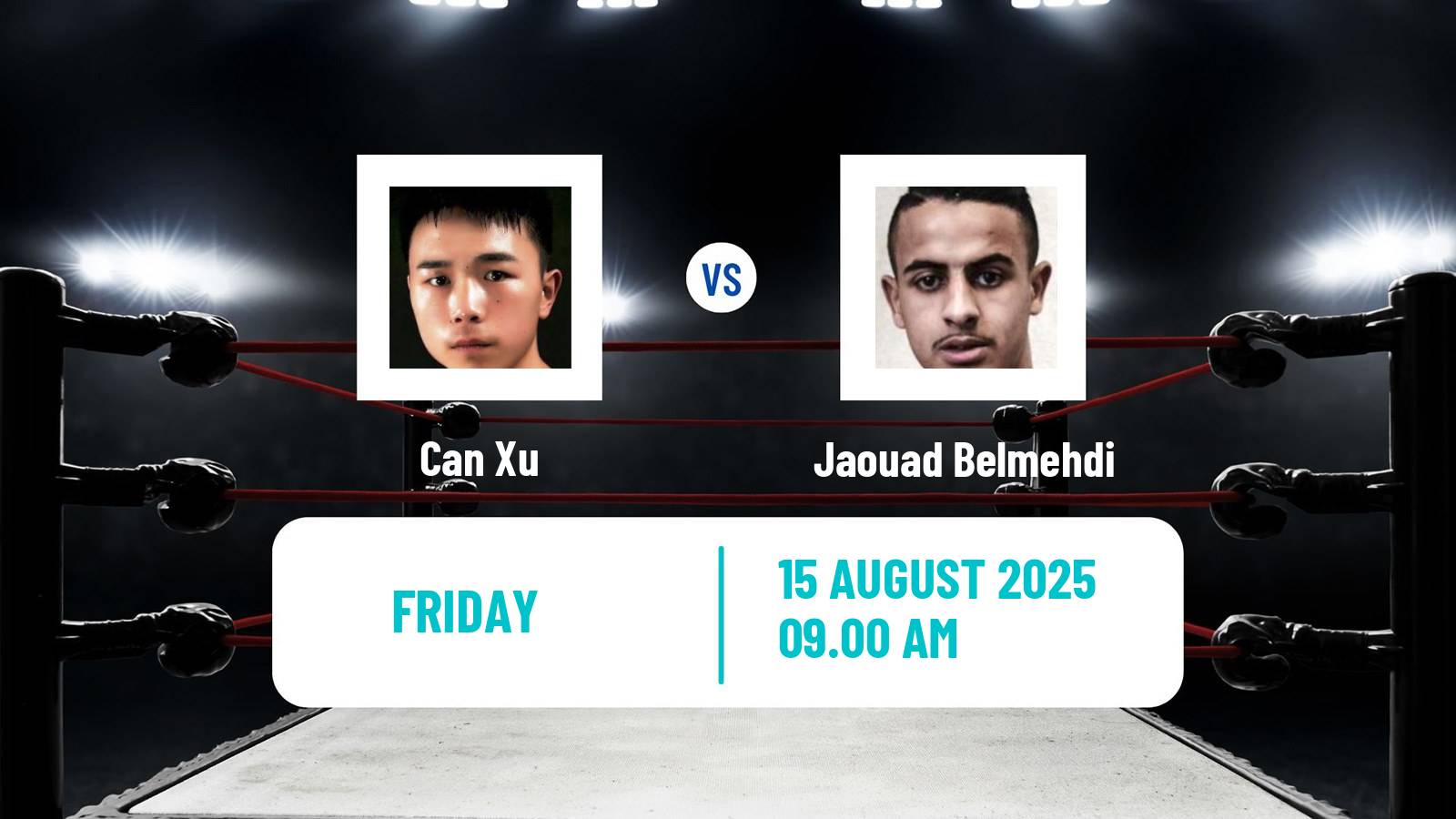 Boxing Super Featherweight IBO International Title Men Can Xu - Jaouad Belmehdi