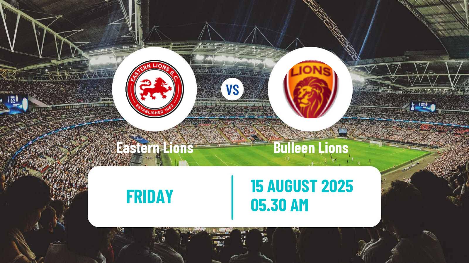 Soccer Australian Victoria Premier League Eastern Lions - Bulleen Lions