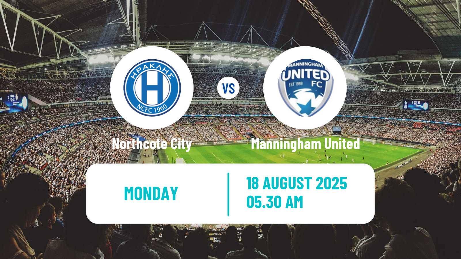 Soccer Australian Victoria Premier League Northcote City - Manningham United