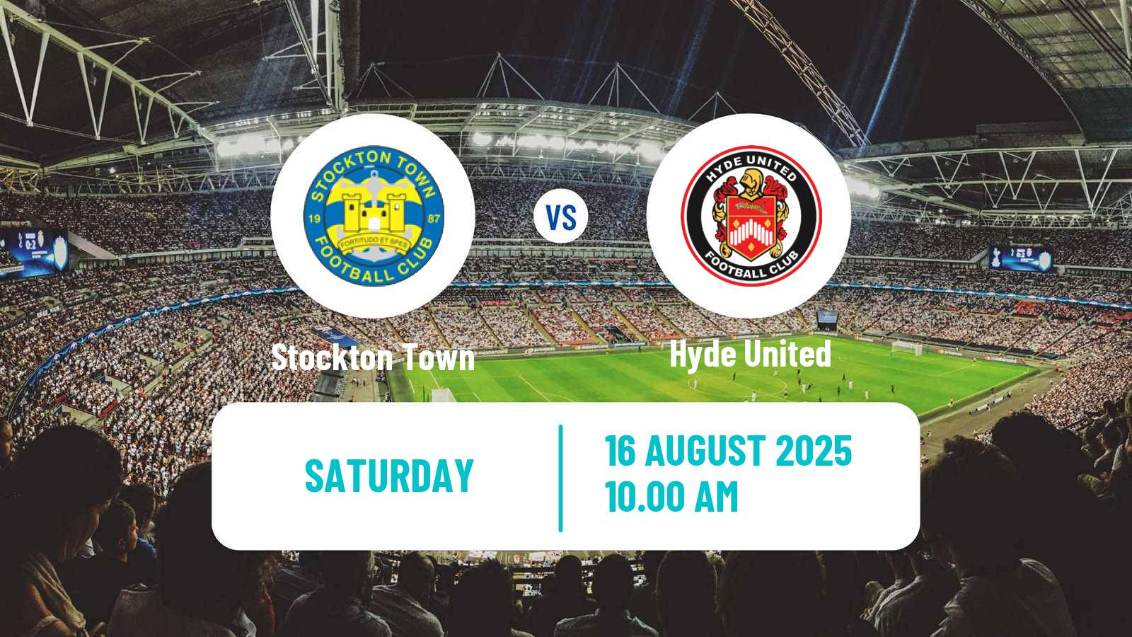 Soccer English NPL Premier Division Stockton Town - Hyde United