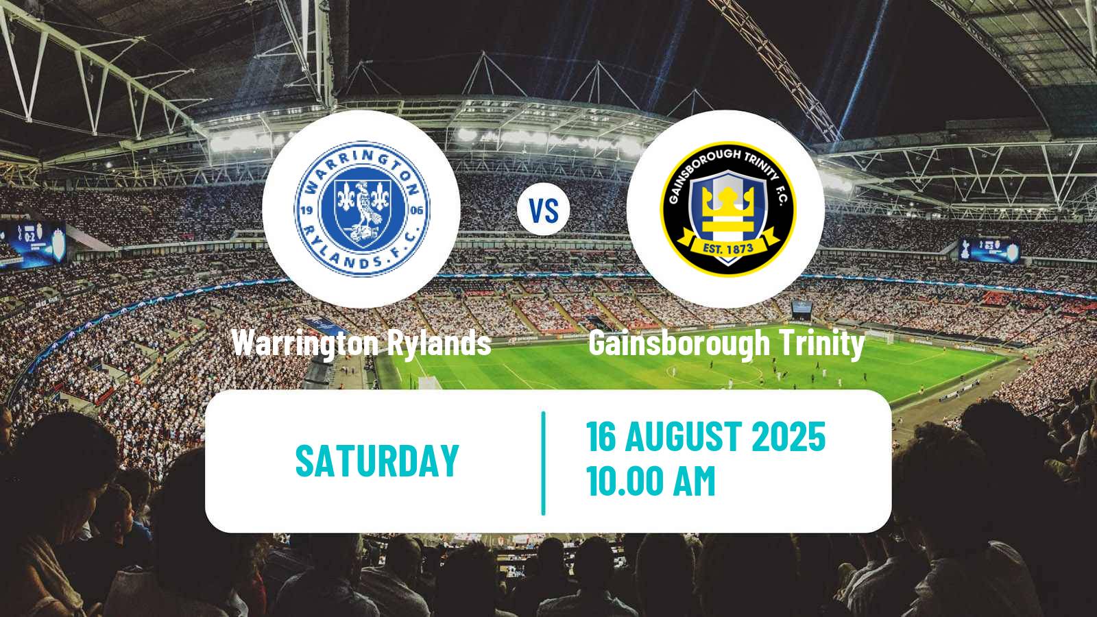 Soccer English NPL Premier Division Warrington Rylands - Gainsborough Trinity